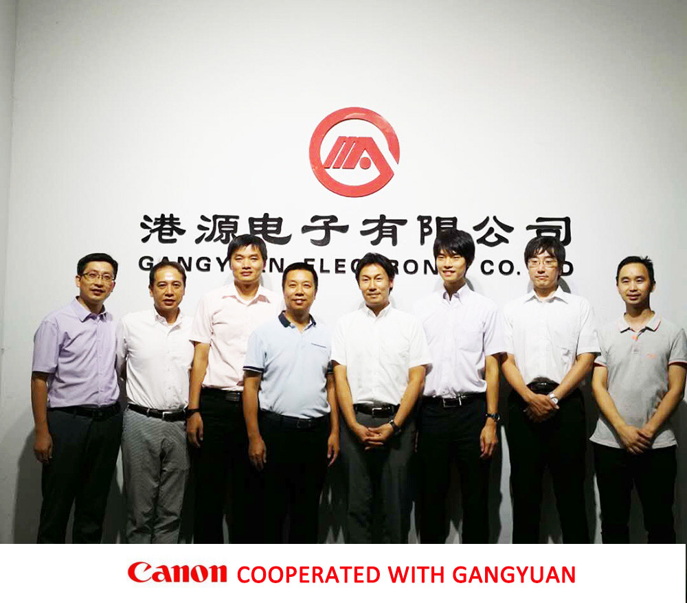  Canon visita y cooperación empresarial con su Fabricante del interruptor de tacto